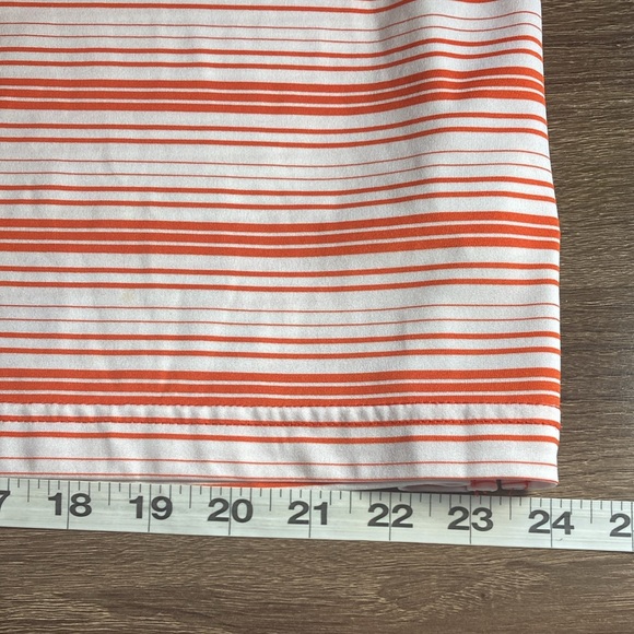 Mens Pre Owned Russel Athletics XL NCAA OSU Orange & White Polo - Picture 8 of 8